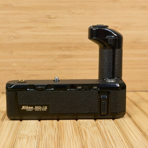 Nikon FE SLR 35mm Film Camera, Nikkor 50m 1:1.8 Lens, Nikon MD-12 Motor Drive - Picture 12 of 13